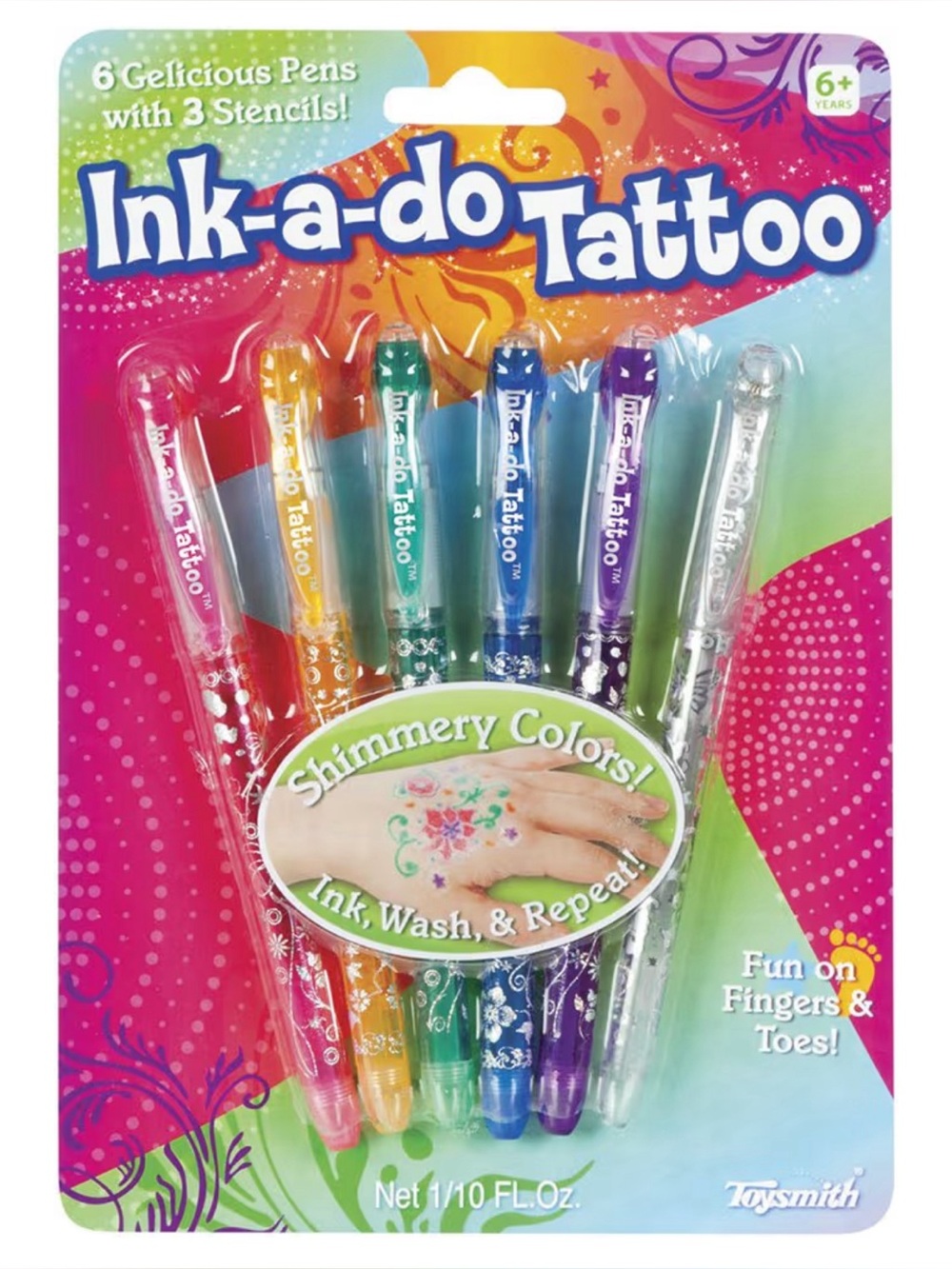 Toysmith Ink-a-Do Tattoo Pens, For Boys & Girls Ages 6+